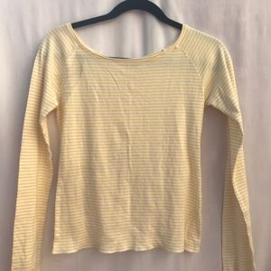 J Crew Boat Neck Long-sleeve Striped Shirt S